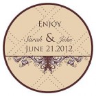 Le sticker personnalis&eacute; shabby