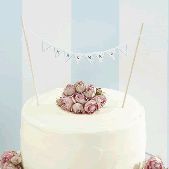 La banni&egrave;re Mr & Mrs pour gateau 