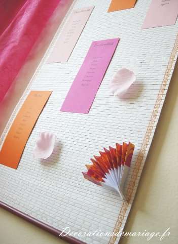 decoration mariage thème asie plan de table kakemono bambou fuchsia orange decoration mariage thème asie plan de table kakemono bambou fuchsia orange
