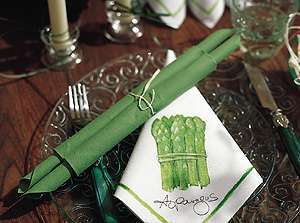   decoration mariage thème asie zen pliage serviette asperge