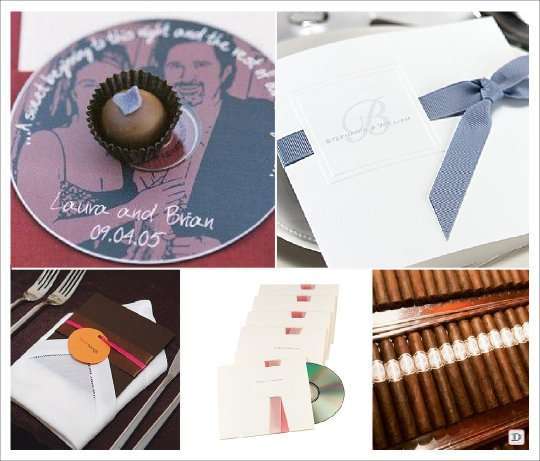 Wedding gifts prompts cd cigar cadeaux invites mariage cd cigare