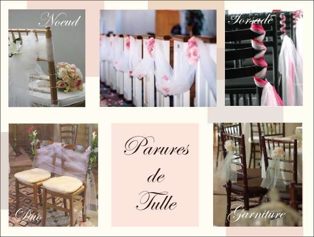 decoration chaise mariage tulle noeud