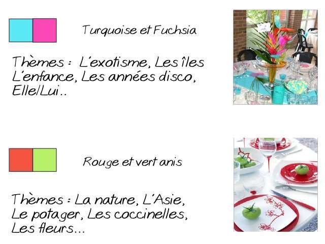 thème de mariage décoration couleur turquoise et rose fuchsia rouge et vert anis thème de mariage décoration couleur turquoise et rose fuchsia rouge et vert anis