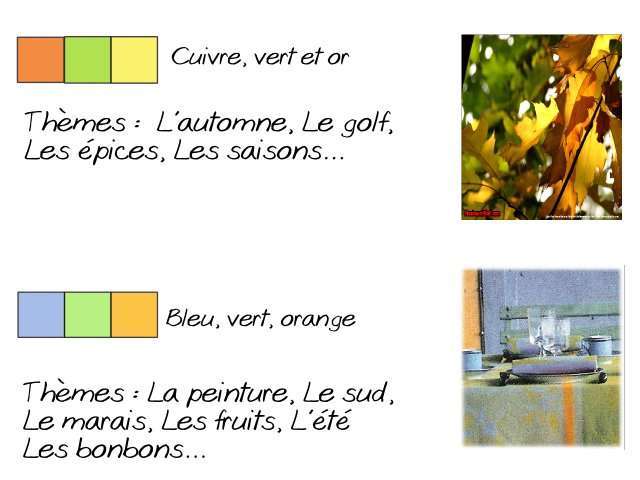 thème de mariage décoration couleur orange cuivre vert et or bleu vert orange