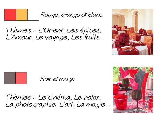 thème de mariage décoration couleur rouge orange noir et rouge thème de mariage décoration couleur rouge orange noir et rouge