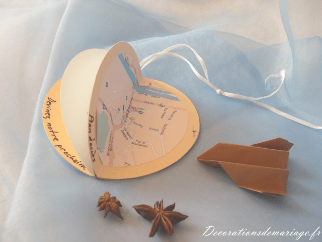 décoration mariage idées  thème voyage faire part invitation globe mappemonde  loisirs créatifs faire soi même bricolage