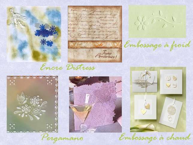 faire-part mariage techniques loisirs créatifs faire-part mariage loisirs créatifs encre distress embossage à froid embossage à chaud pergamano