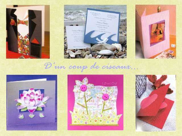 faire-part mariage loisirs créatifs découpe faire-part mariage loisirs créatifs invitation carte découpe smoking vague mer coeur fleur