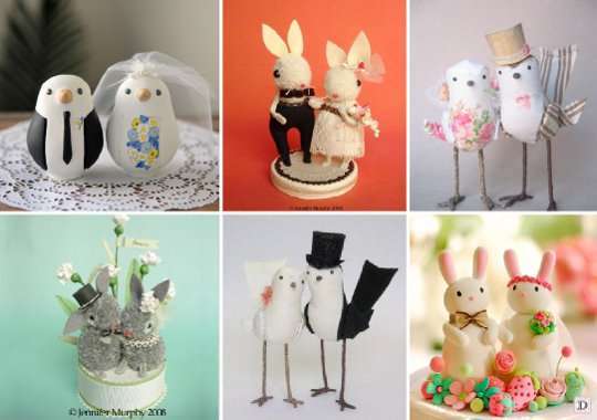 figurine_mariage_piece_montee_enfantine_animaux_oiseau_lapin figurine_mariage_piece_montee_enfantine_animaux_oiseau_lapin