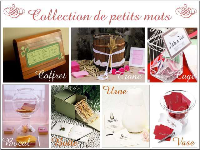  livre d'or mariage original urne tronc d'arbre champêtre automne bocal mer cage 