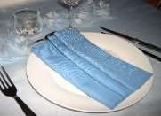  Décoration mariage idées thème mer pliage de serviette vagues