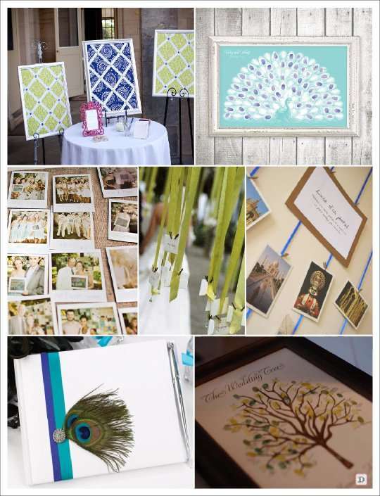 mariage_oriental_livre_dor_etoile_arbre_empreintes_pele_mele_carte_postal_paon