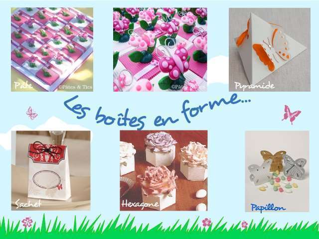 décoration mariage idées thème papillon cadeaux aux invités décoration mariage idées thème nature champêtre papillon cadeaux aux invités boîtes à dragées pâte pyramide fleur rose sachet