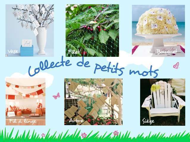 décoration mariage idées thème papillon livre d'or décoration mariage papillon livre d'or original arbre à voeux bouquet fil à linge siège de jardin