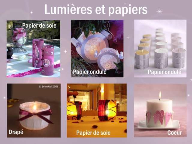 Idées bricolage photophore en papier photophore loisirs créatifs bricolage en papier de soie en papier ondulé drapé coeur