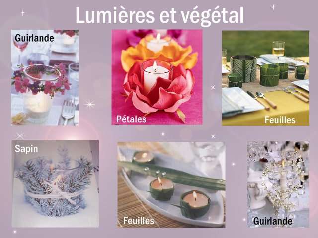 idées bricolage photophore en végétéuax feuilles branche fleurs photophore loisirs créatifs bricolage guirlande de fleurs pétales feuilles d'arbres sapin
