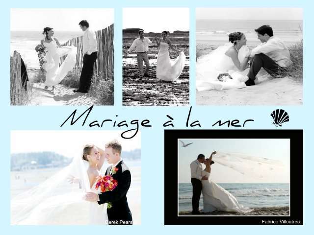 idées photo de mariage couple lamer plage sable