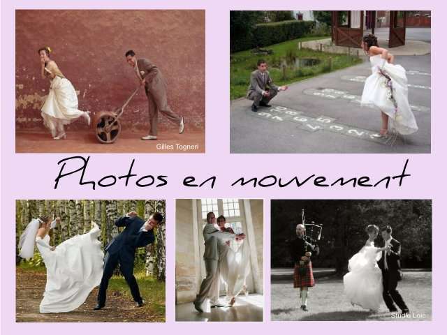 idées photo de mariage original photos en mouvementmarelle course danse bataille