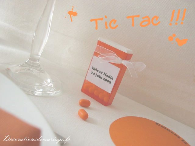 décoration mariage table loisirs créatifs faire soi même bricolage thème pop art orange boite tic tac décoration mariage table loisirs créatifs faire soi même bricolage thème pop art orange boite tic tac