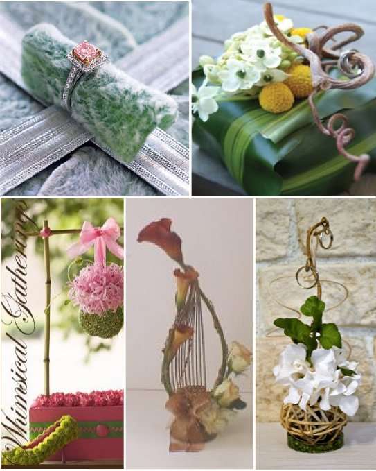 porte alliances mariage composition florale porte alliances mariage composition florale