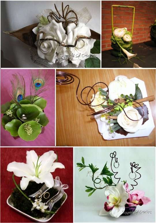 porte alliances mariage composition florale porte alliances mariage composition florale