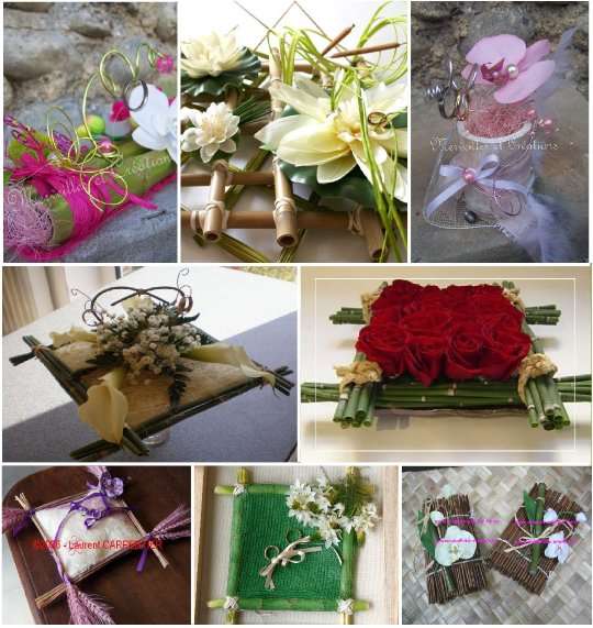 porte alliances mariage quadrillage bambou porte alliances mariage quadrillage bambou