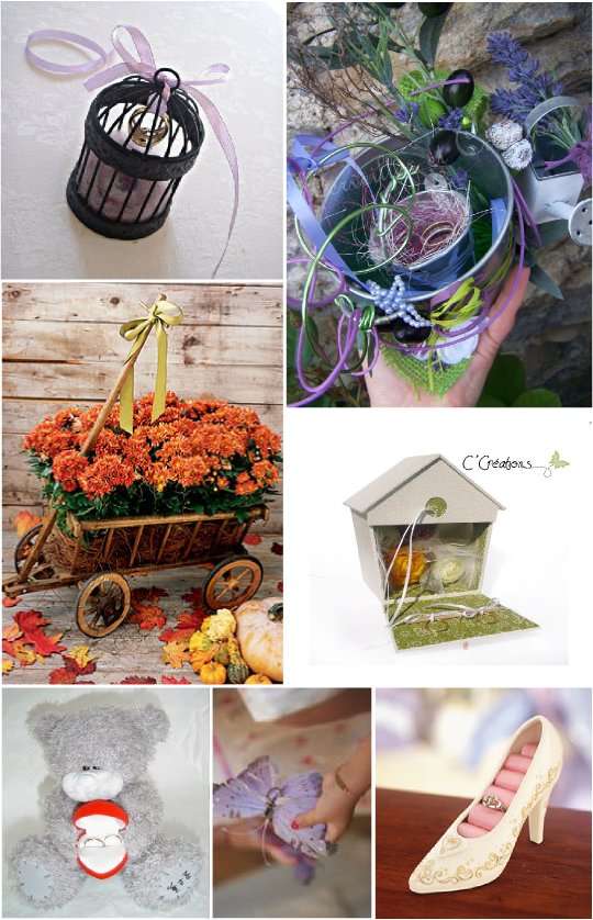 porte alliances mariage objet cage seau nichoir porte alliances mariage objet cage seau nichoir