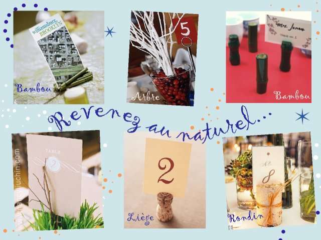 Noms de table mariage présentation bambou asiatique arbre bouchon de liège rondins de bois branchage Noms de table mariage loisirs créatifs bricolage faire soi même présentation bambou zen asiatique arbre bouchon de liège vin rondins de bois branchage automne champêtre