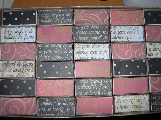 création réalisation livre d'or casier thème école réalisation livre d'or casier bricolage faire soi même original boîte allumette papier scrap