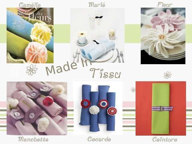  rond de serviettede table loiris créatifs bricolage fleur en tissu cocarde en tissu camélia champêtre smoking robe de mariée bouton de manchette ceinture 