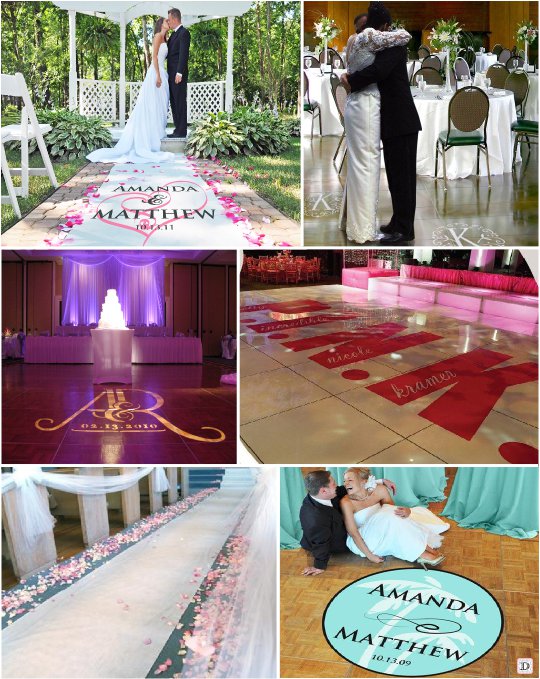 Idees decoration salle mariage Sol décor Amor