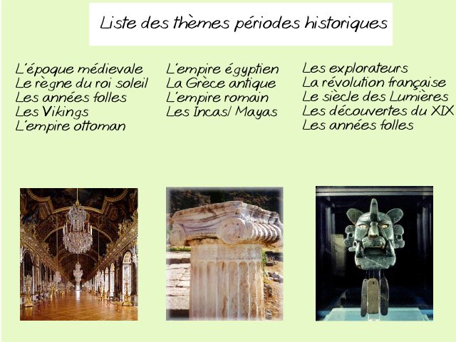  liste trouver choisir idées thème de mariage période historique royauté années folles rétro médiéval moyen âge  grèce incas mayas romain 