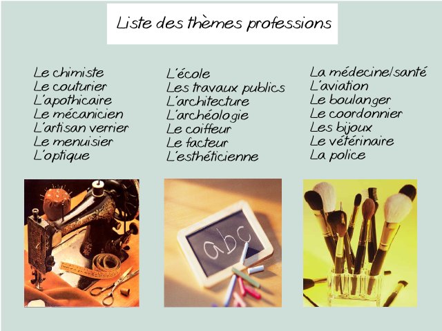  liste trouver choisir idées thème de mariage professions école couture boulanger aviation 
