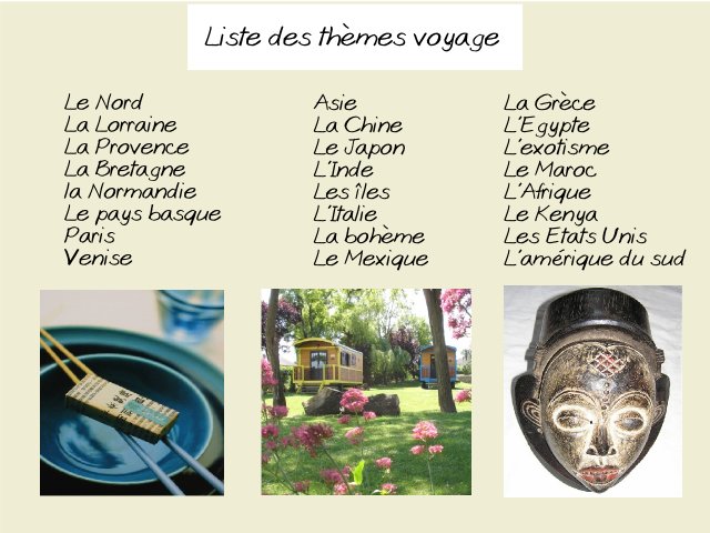  liste trouver choisir thème de mariage voyage orient afrique mille et une nuits exotisme asia provence région