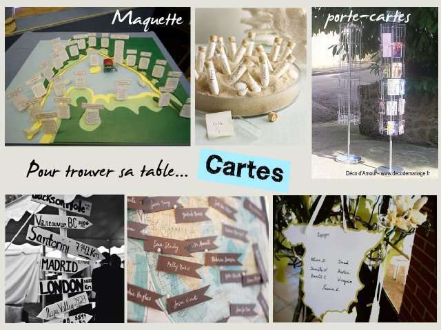 carte table mariage