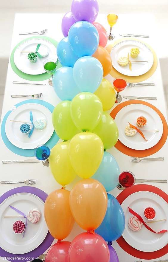 decoration table ballons guirlande