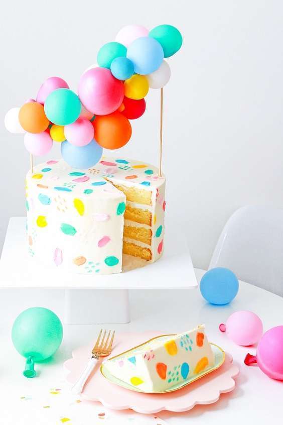 decoration gateau mini arche de ballons cake topper