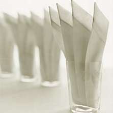 pliage serviette plume