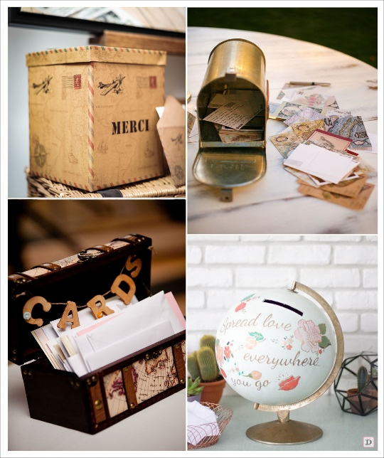 mariage voyage urne mariage voyage urne boite aux lettres coffre globe