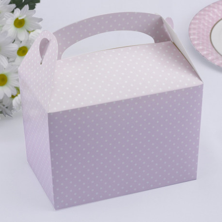 La boîte à gâteau rose à pois La boîte à gâteau rose à pois