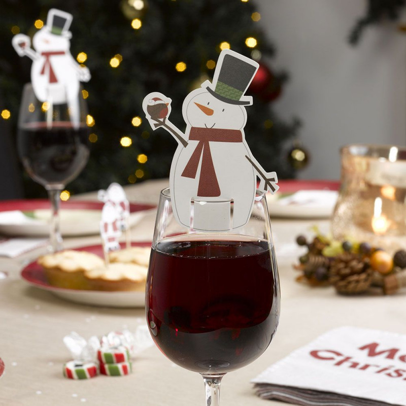 Marque place bonhomme de neige 2764 le porte nom noel bonhomme de neige par 10