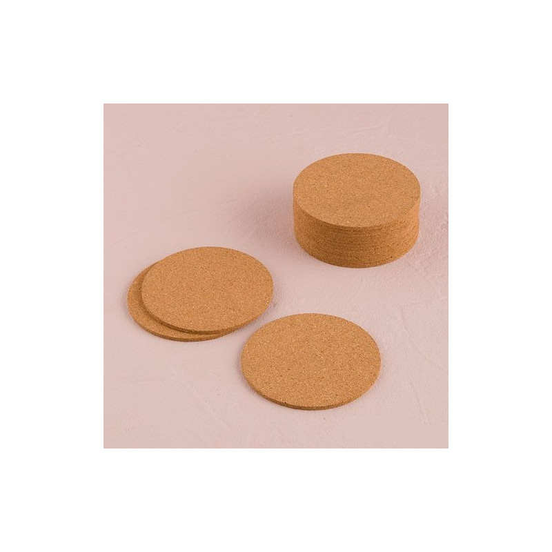 le sous verre rond en liege