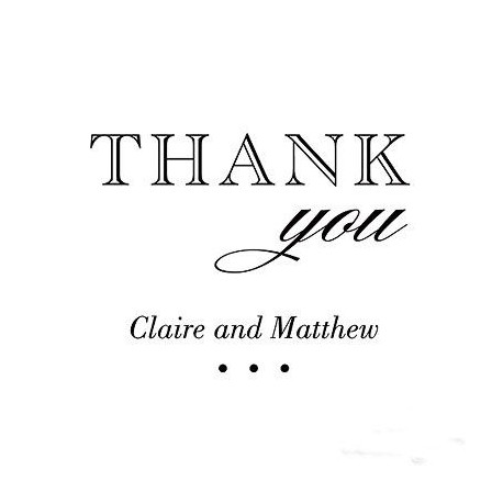 Les 2 cartes personnalisées Thank you Les 2 cartes personnalisées Thank you