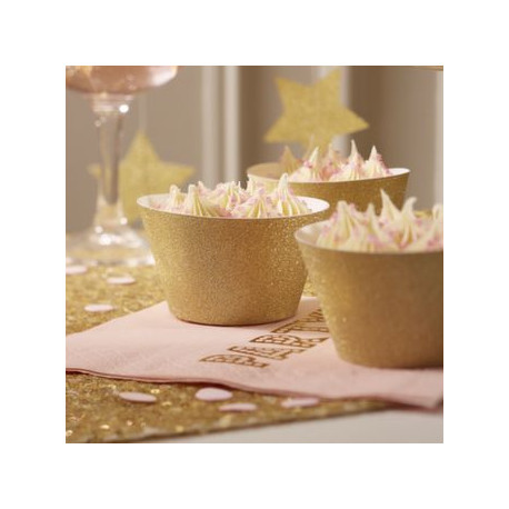 Les socles à cupcake glitter or Les socles à cupcake glitter or