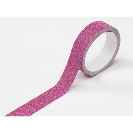 Le ruban adhésif glitter fuchsia (glitter tape) Le ruban adhésif glitter fuchsia (glitter tape)