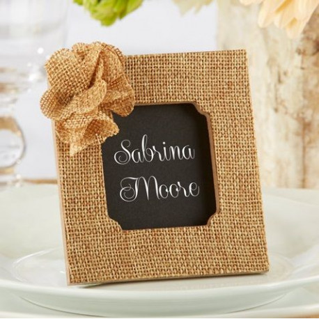 Le marque place cadre toile de jute Le marque place cadre toile de jute