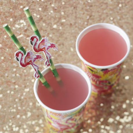 Les pailles flamand rose Les pailles flamand rose