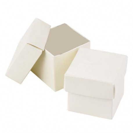 La boite à dragées cube blanc (par 25) La boite à dragées cube blanc (par 25)
