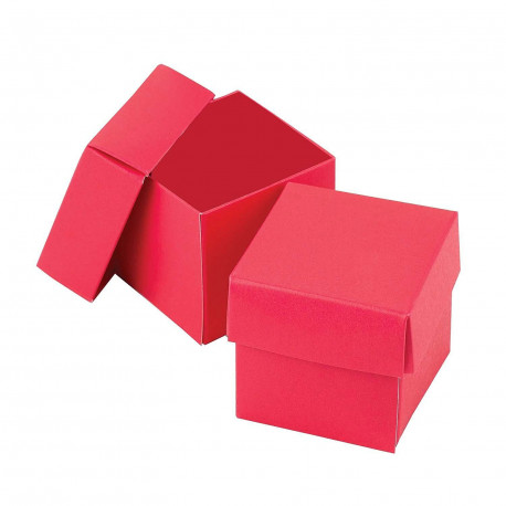 Les boites à dragées cube fuchsia (par 25) Les boites à dragées cube fuchsia (par 25)