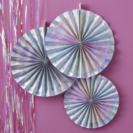 Les cocardes en papier iridescent Les cocardes en papier iridescent